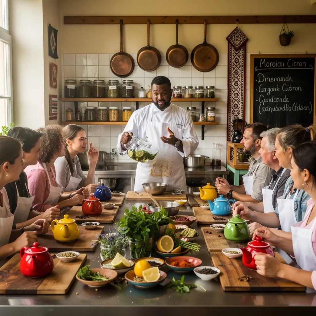 Aromatinė arbata su citrusinių vaisių akcentais, puošniame indelyje.